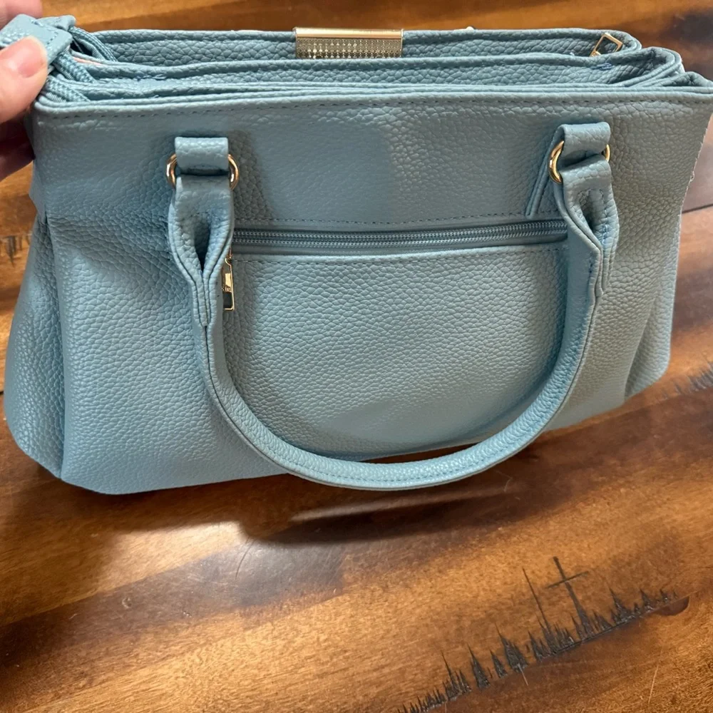 KKXIU Stylish Tricolor Satchel Bag NWOT